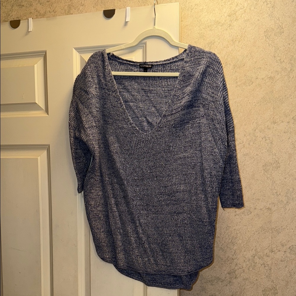 Express Blue Knit Sweater